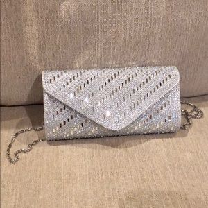 Silver Sparkly Satchel